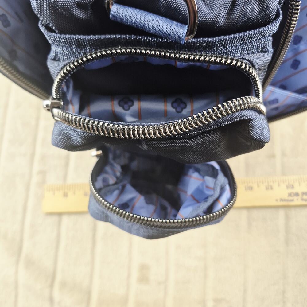 Lug Atlas RFID Travel Bag Tote Carry On Organizer Navy Blue Multi Pocket - Picture 13 of 16